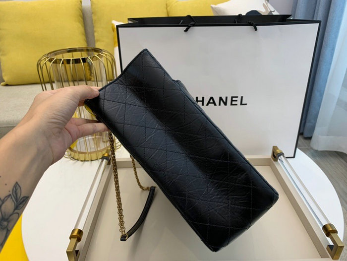 Chanel Calfskin Shoulder Bag Black AS6611