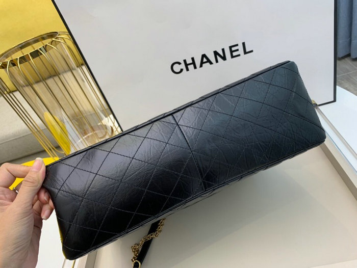 Chanel Calfskin Shoulder Bag Black AS6611