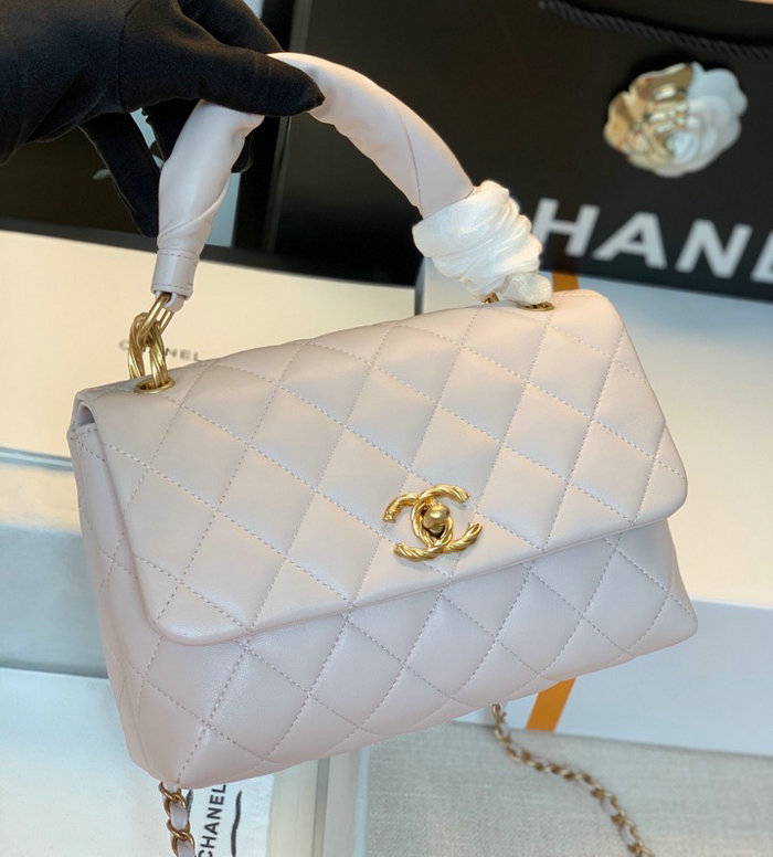 Chanel Lambskin Flap Bag White A13106