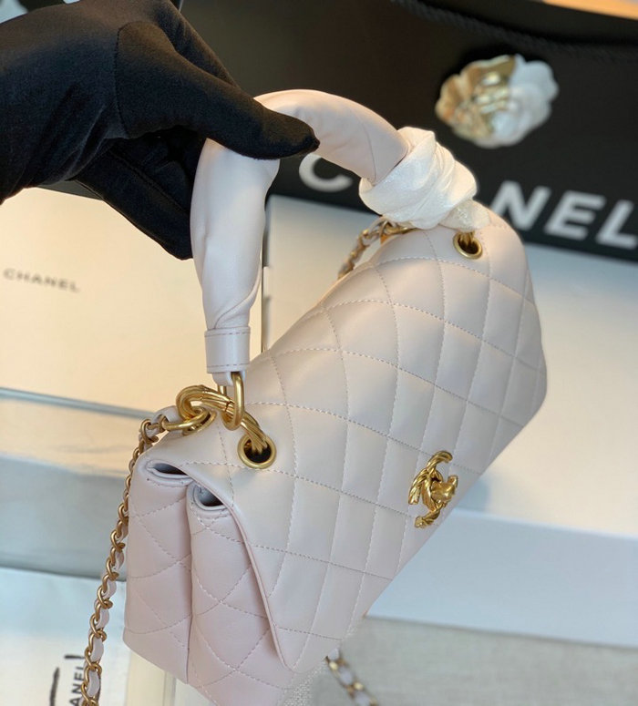 Chanel Lambskin Flap Bag White A13106