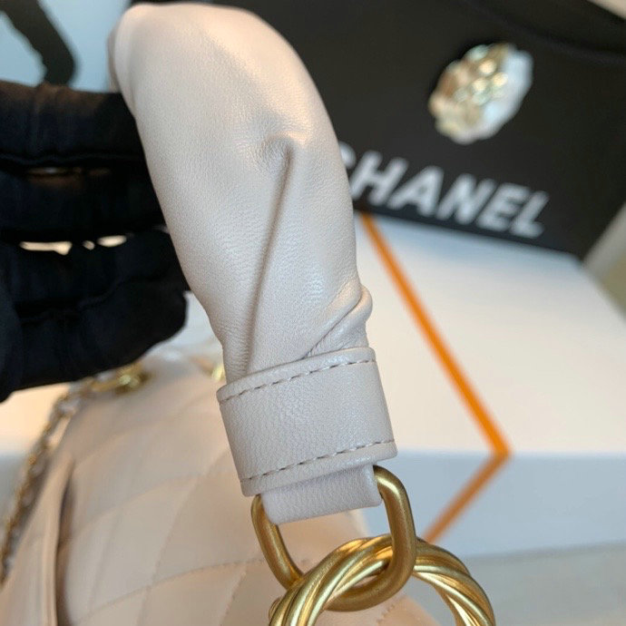 Chanel Lambskin Flap Bag White A13106