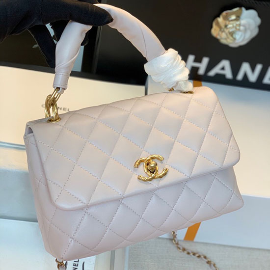 Chanel Lambskin Flap Bag White A13106