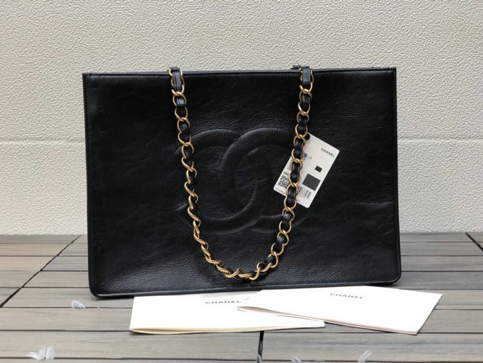 Chanel Shiny Aged Calfskin Shopping Bag AS1943