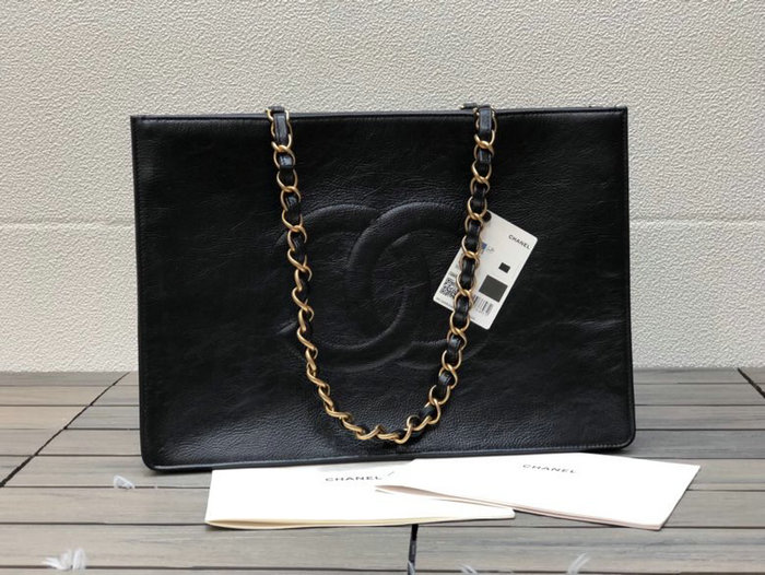 Chanel Shiny Aged Calfskin Shopping Bag AS1943