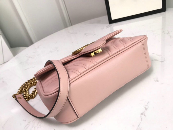 Gucci GG Marmont Matelasse Mini Bag Pink 446744