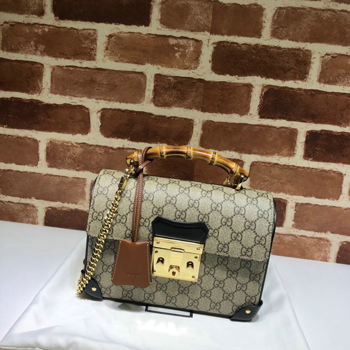 Gucci Padlock GG Small Bamboo Shoulder Bag 603221