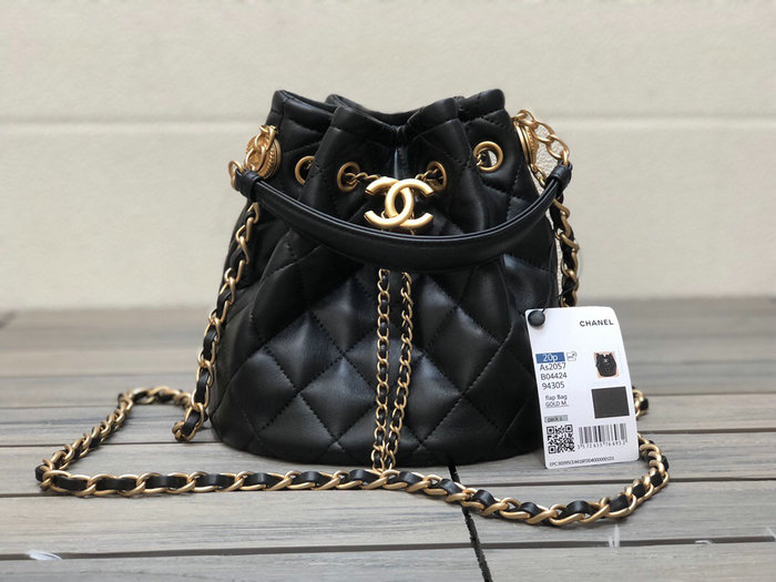 Chanel Lambskin Bucket Bag AS2057