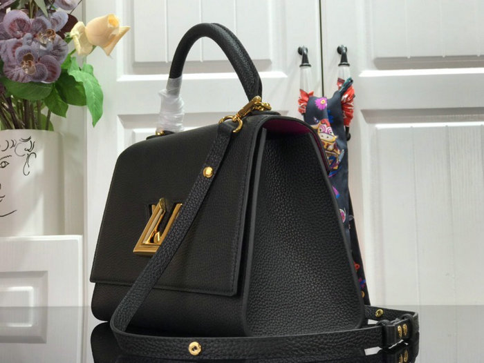 Louis Vuitton Twist One Handle MM Black M57093