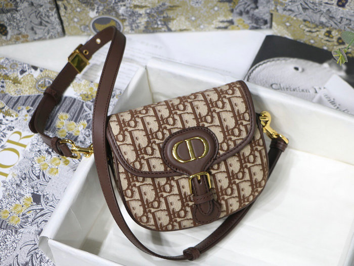 Medium Dior Oblique Jacquard Bobby Bag Brown M9319