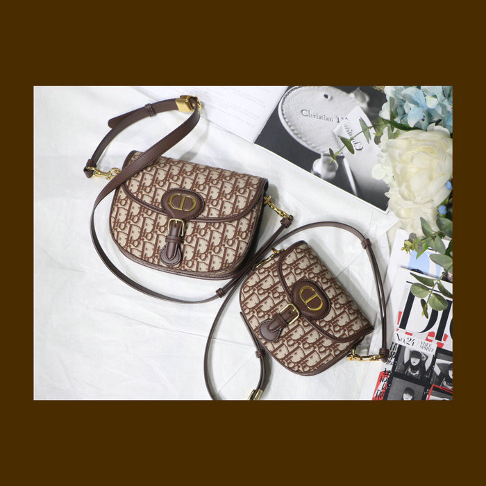 Medium Dior Oblique Jacquard Bobby Bag Brown M9319