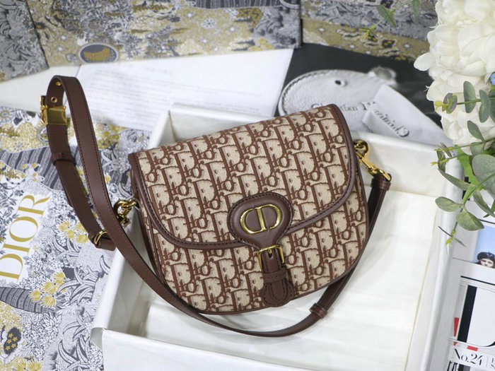 Medium Dior Oblique Jacquard Bobby Bag Brown M9319