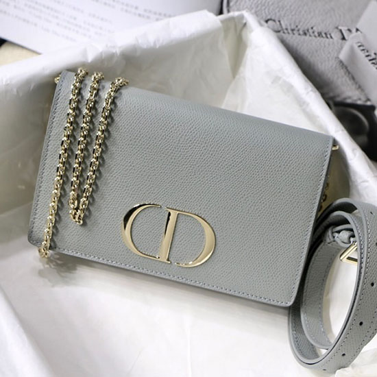 Dior Grained Calfskin 30 Montaigne 2-IN-1 POUCH Blue M9041