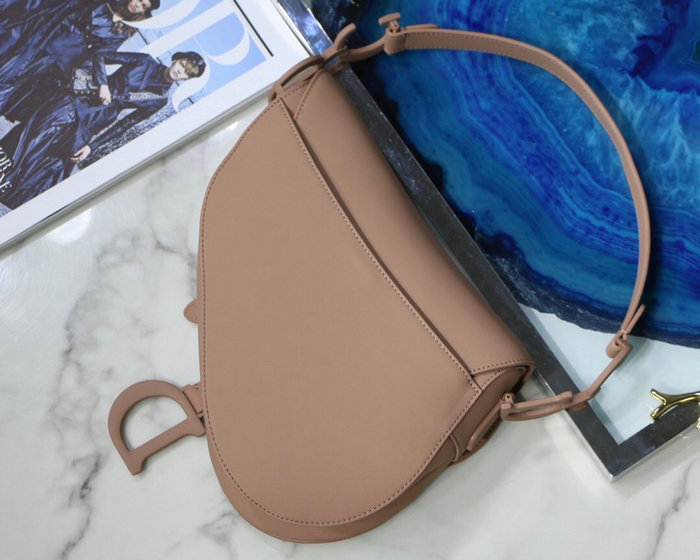 Dior Smooth Calfskin Saddle Bag Nude M9001