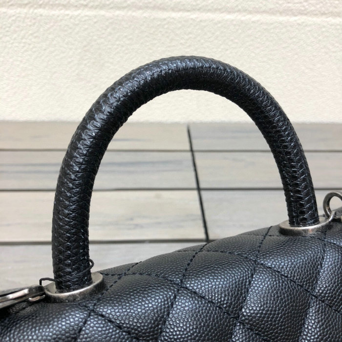 Chanel Small Flap Bag with Top Handle Black A929903