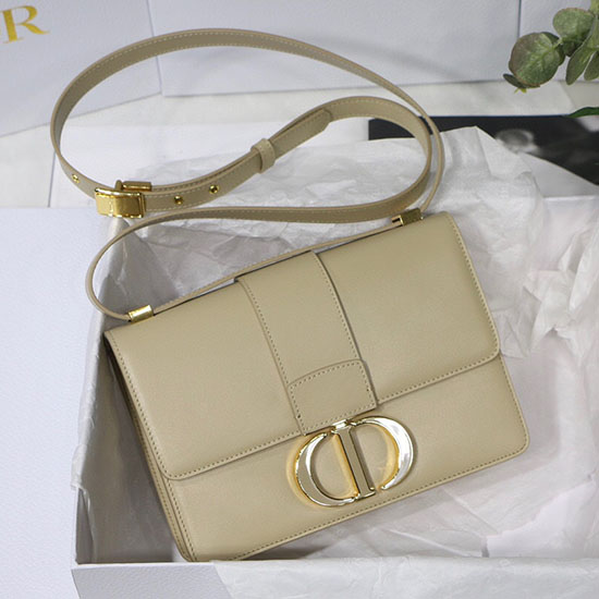 Dior 30 Montaigne Calfskin Bag Beige M9030