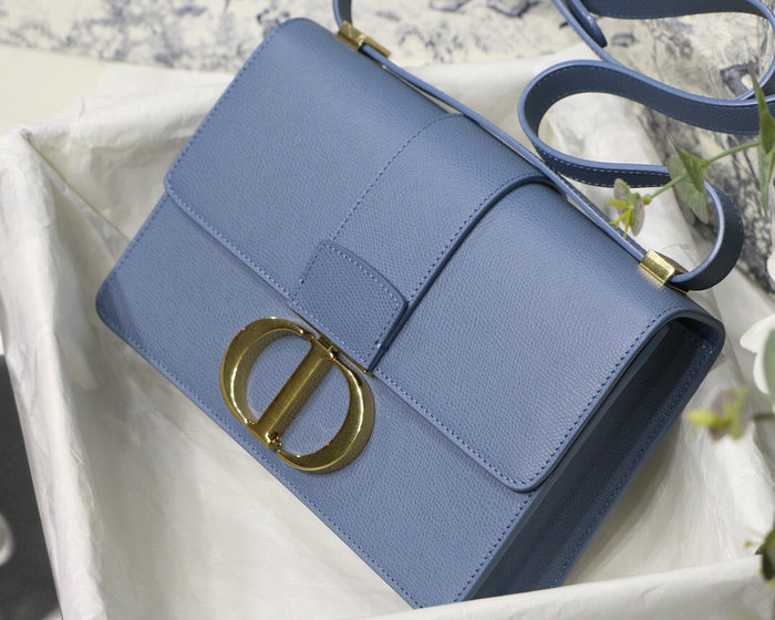 Dior 30 Montaigne Calfskin Bag Blue M9030