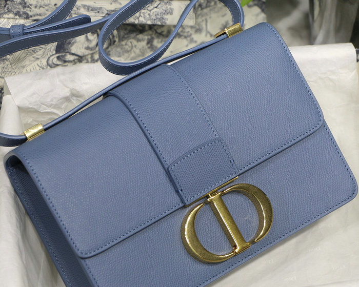 Dior 30 Montaigne Calfskin Bag Blue M9030