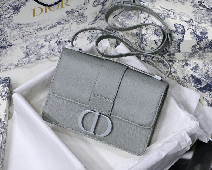 Dior 30 Montaigne Calfskin Bag Grey M9030