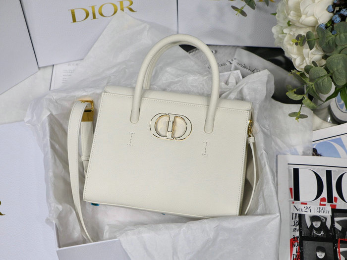 Dior Medium St Honore Tote White M8012