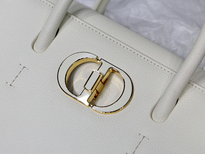 Dior Medium St Honore Tote White M8012