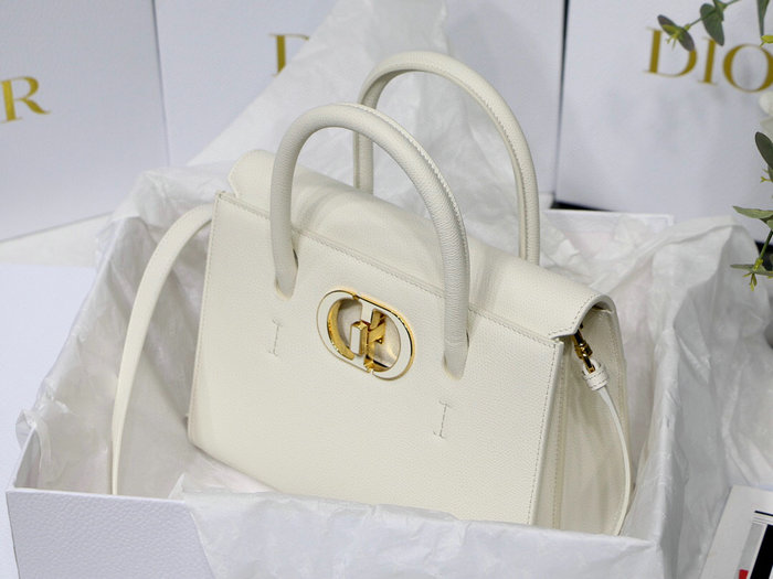 Dior Medium St Honore Tote White M8012