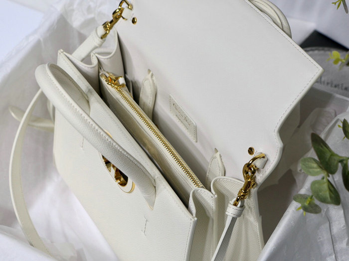 Dior Medium St Honore Tote White M8012