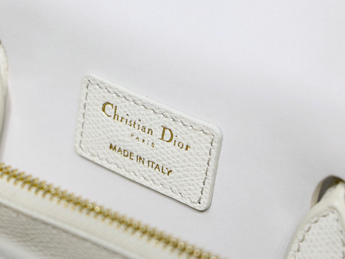 Dior Medium St Honore Tote White M8012