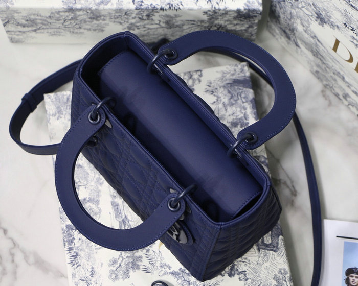 Lady Dior Ultra-Matte Bag Blue D92401