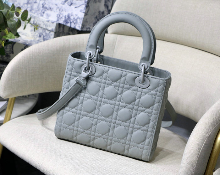 Lady Dior Ultra-Matte Bag Grey D92401