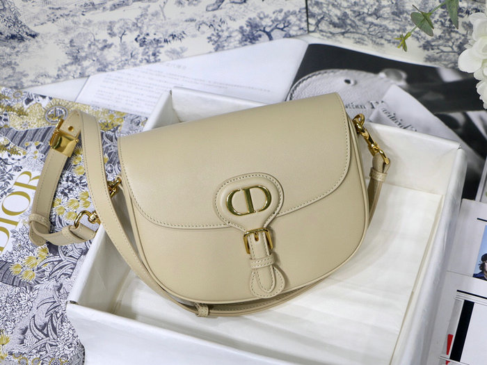 Medium Dior Box Calfskion Bobby Bag Beige M9319