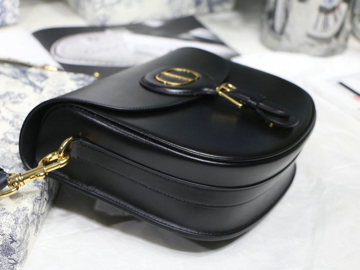 Medium Dior Box Calfskion Bobby Bag Black M9319