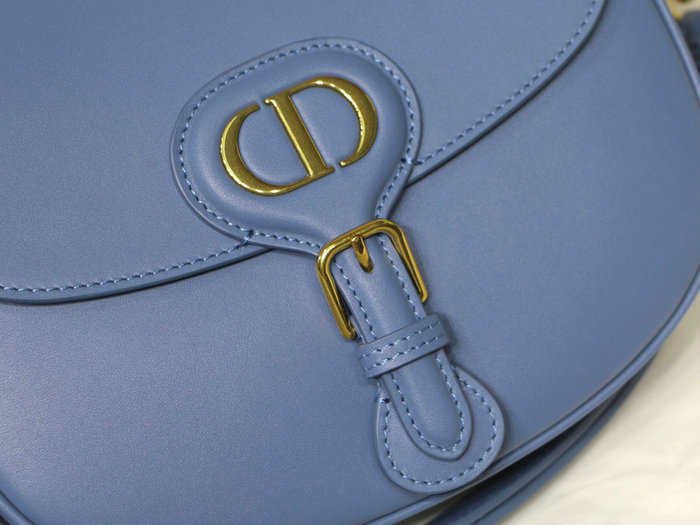 Medium Dior Box Calfskion Bobby Bag Blue M9319