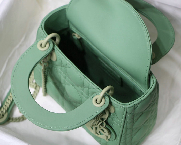 Mini Lady Dior Ultra-Matte Bag Green D91702