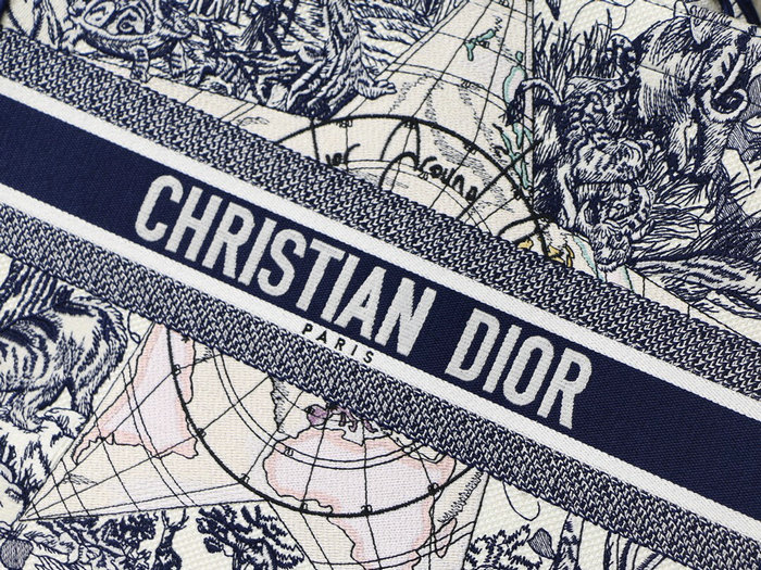 Dior Embroidered Canvas Book Tote MD12871