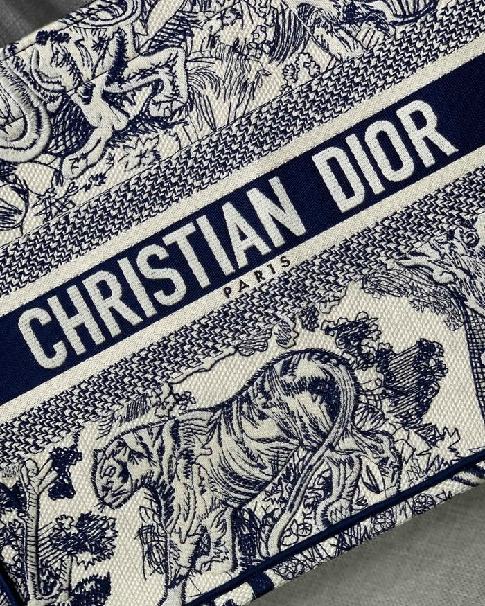 Dior Embroidered Canvas Book Tote MD12873