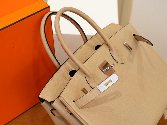 Hermes Epsom Leather Birkin Bag Beige HB253035