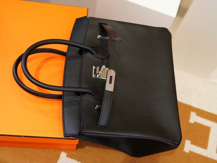 Hermes Epsom Leather Birkin Bag Black HB253035