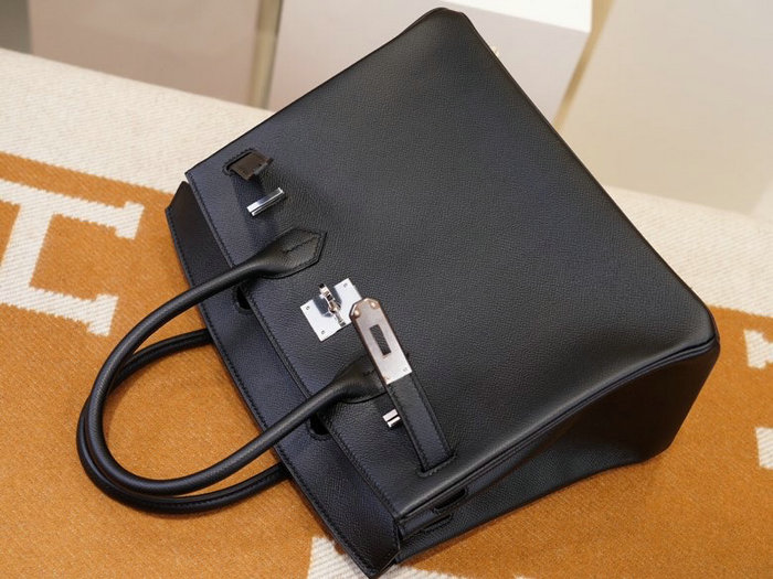 Hermes Epsom Leather Birkin Bag Black HB253035