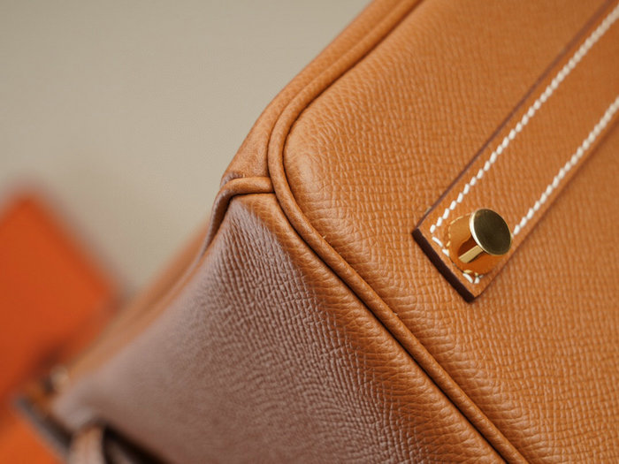 Hermes Epsom Leather Birkin Bag Brown HB253035