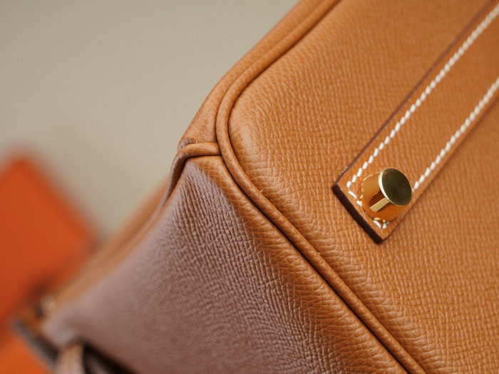 Hermes Epsom Leather Birkin Bag Brown HB253035