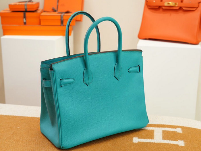 Hermes Epsom Leather Birkin Bag Green HB253035