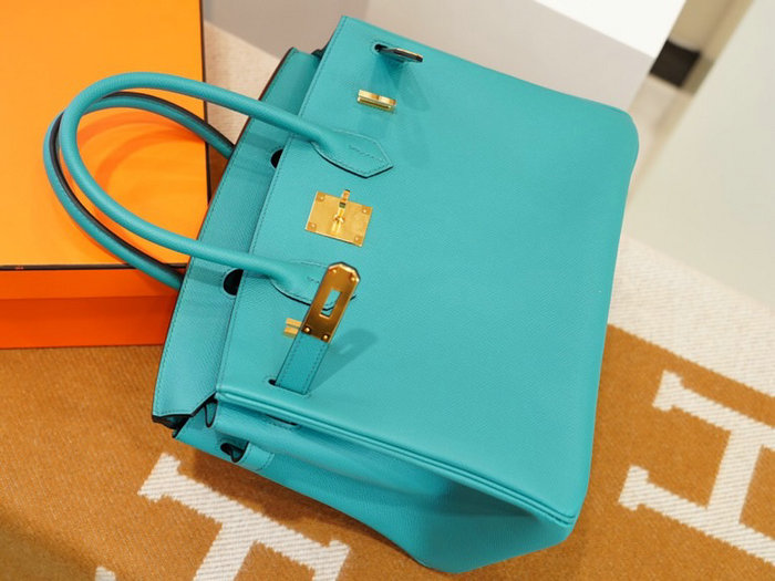 Hermes Epsom Leather Birkin Bag Green HB253035