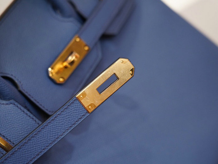 Hermes Epsom Leather Birkin Bag Light Blue HB253035