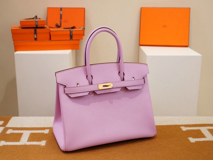 Hermes Epsom Leather Birkin Bag Pink HB253035