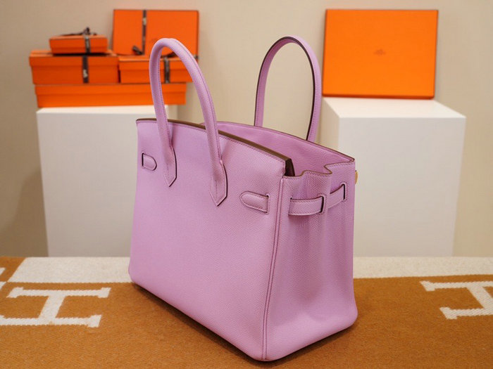 Hermes Epsom Leather Birkin Bag Pink HB253035