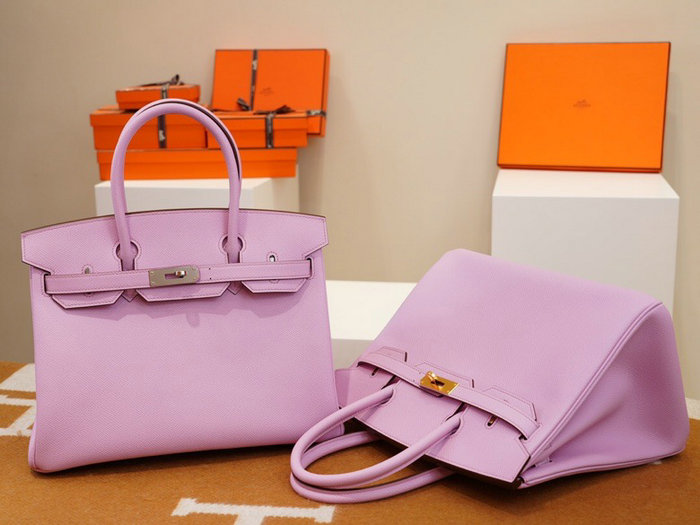 Hermes Epsom Leather Birkin Bag Pink HB253035
