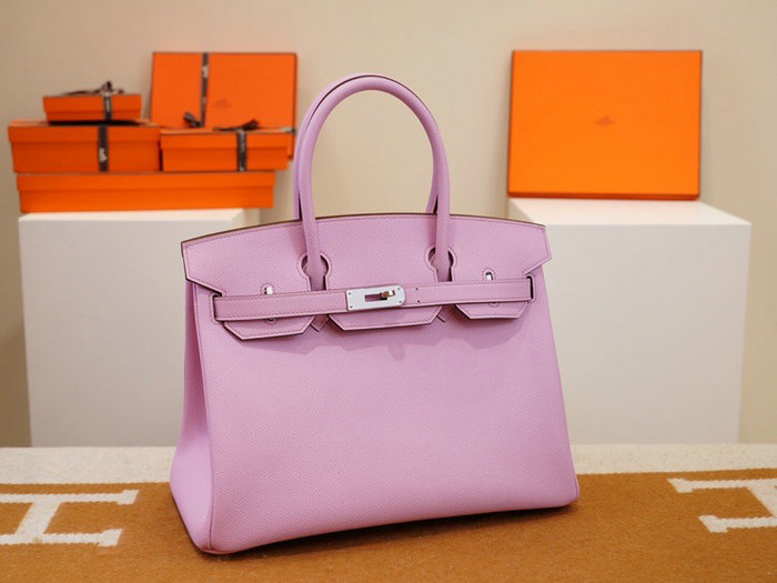 Hermes Epsom Leather Birkin Bag Pink HB253035