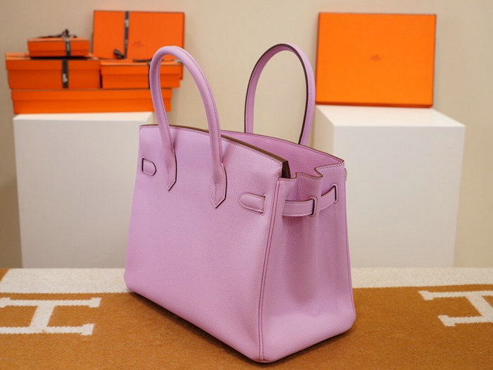Hermes Epsom Leather Birkin Bag Pink HB253035