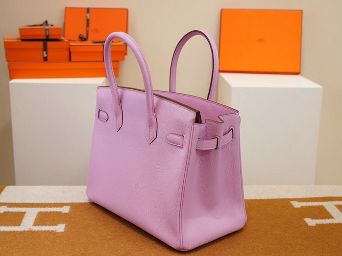 Hermes Epsom Leather Birkin Bag Pink HB253035