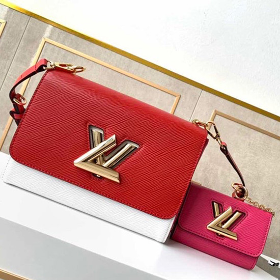 Louis Vuitton Twist MM and Twisty Red M55683